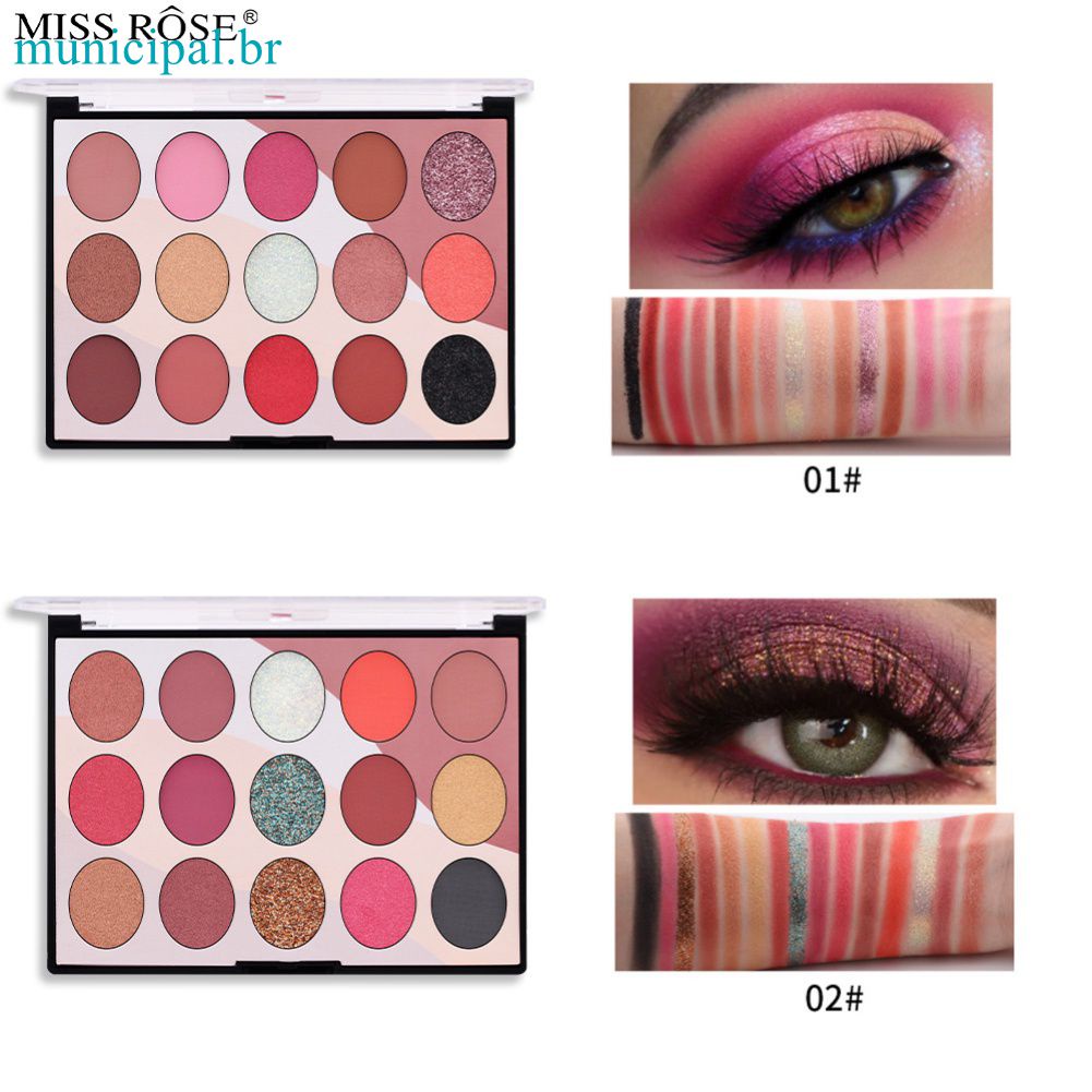 Paleta De Sombras De Ojos De 15 Colores Polarizadas Mate Maquillaje De  Larga Duración Brillante Sombra Cosméticos De Belleza | Shopee México