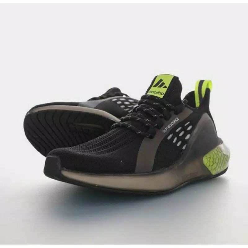 Adidas Alphabounce 21 negro Volt Premium Original | Shopee México