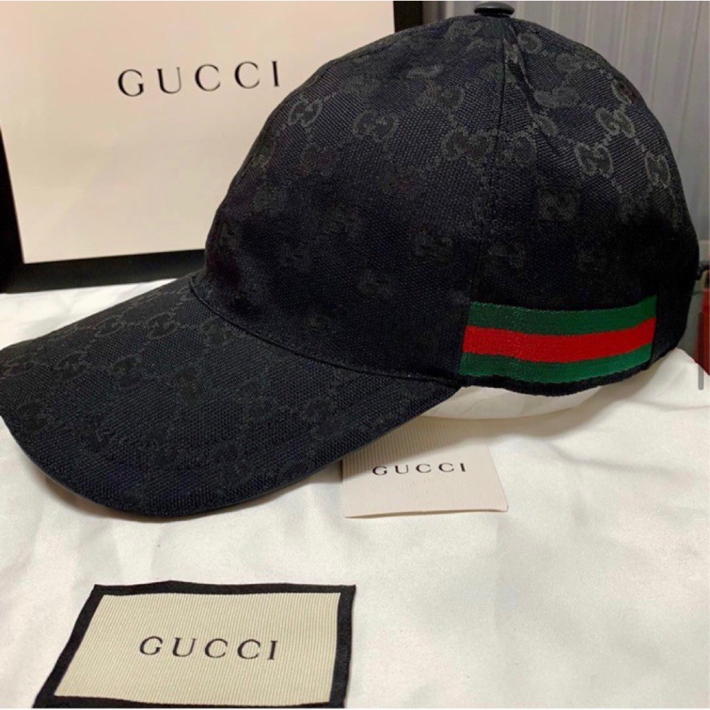 nuevo gucci decorado a rayas correas gg lona gorra de béisbol sombrero  viejo | Shopee México