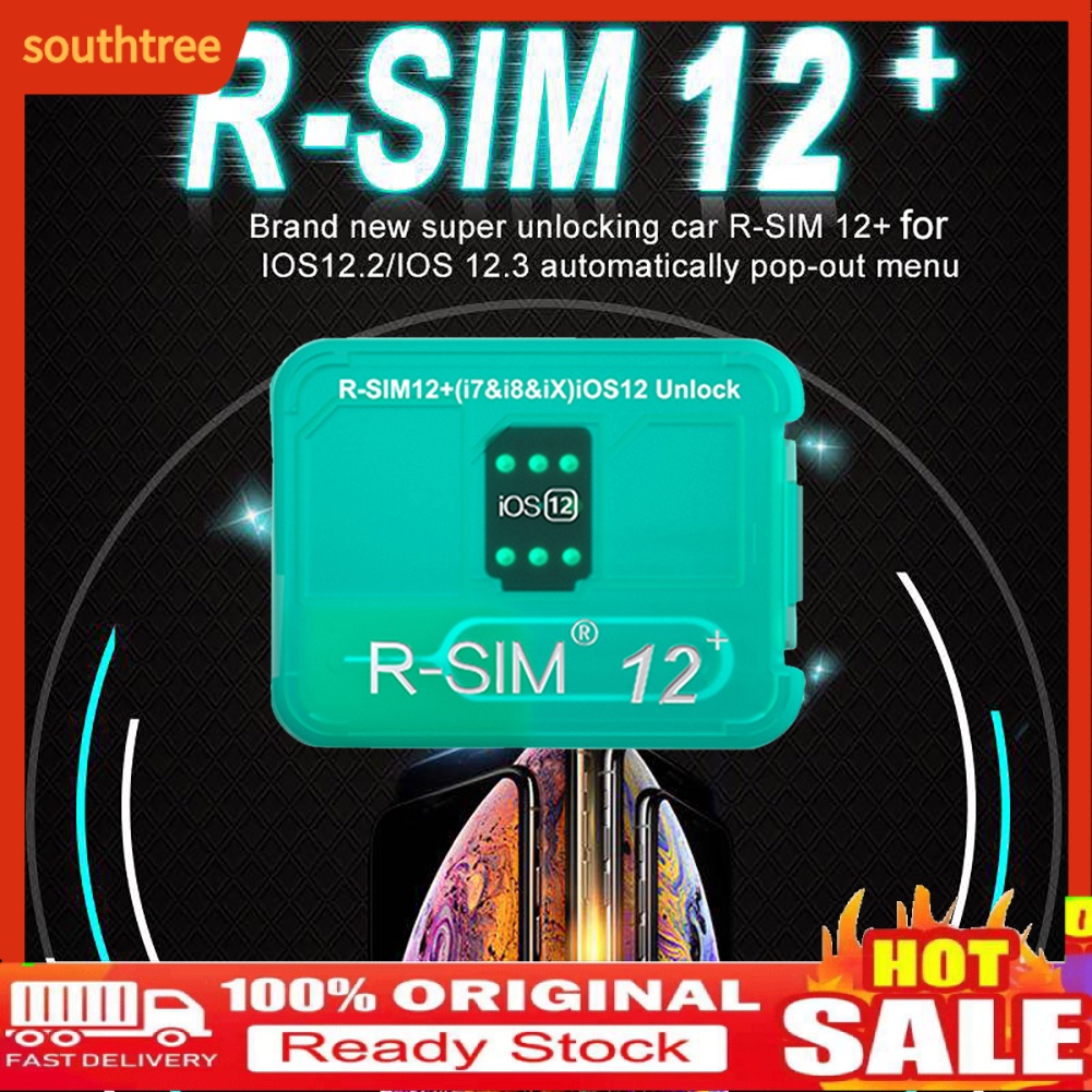 Southtree Universal Automatic R Sim12 Super Iccid Unlock Sim Card Tool For Ios 12 2 12 3 Shopee Mexico