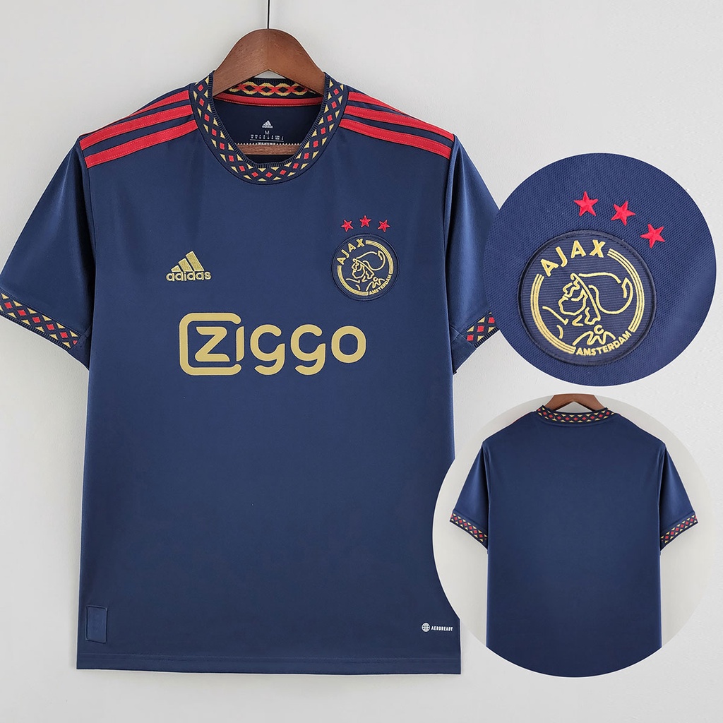 Ajax Jersey 2022 2023 Visita Camisas de Fútbol Personalización Nombre Número