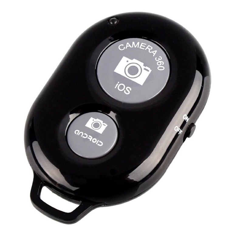 Guangcailun 4.0 Cámara Bluetooth botón de Disparo del Obturador Selfie Picture Group de Control Remoto inalámbrico Negro