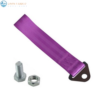 FairOnly Car Universal Trailer Rope Strap Traction Belt 2 Inch Trailer Tow Strap purple accessories 