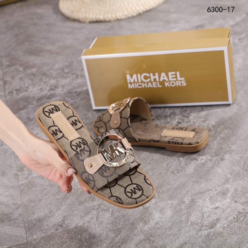 Mensajero Ciudadanía salvar Mk Michael Kors sandalias de mujer firma Slide sandalias HB6300-17  sandalias de mujer embarazada Slip On | Shopee México