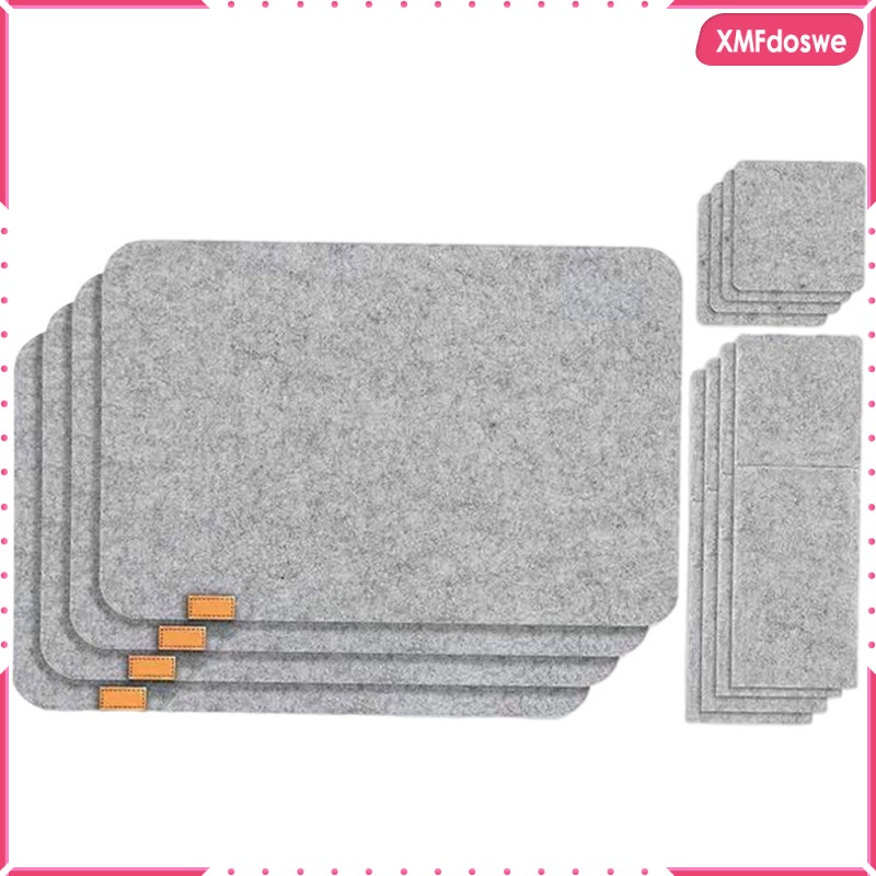 Xmfdoswe Juego De 4 Manteles Individuales Para Mesa De Comedor Incluye 4 Manteles Individuales De Mesa Posavasos De Bebida Y Soporte Para Cubiertos Protector Shopee Mexico