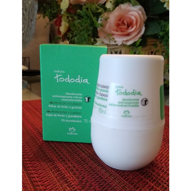 Roll On Antitranspirante desodorante invisible Natura Tododia 70ml