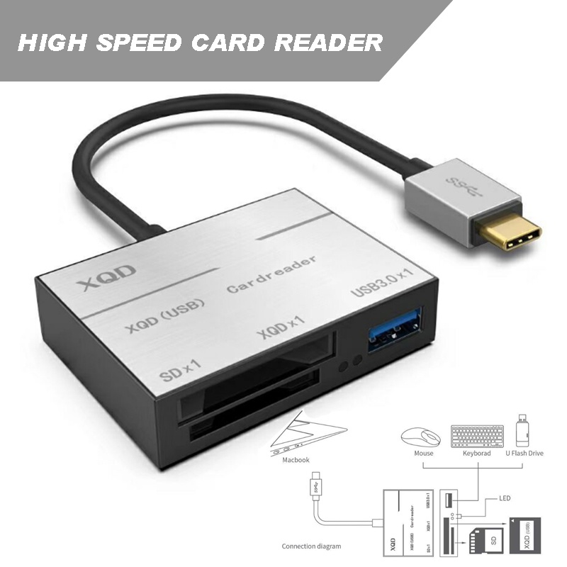 de alta velocidad USB 3.0 XQD 2.0 XQD lector de tarjetas 