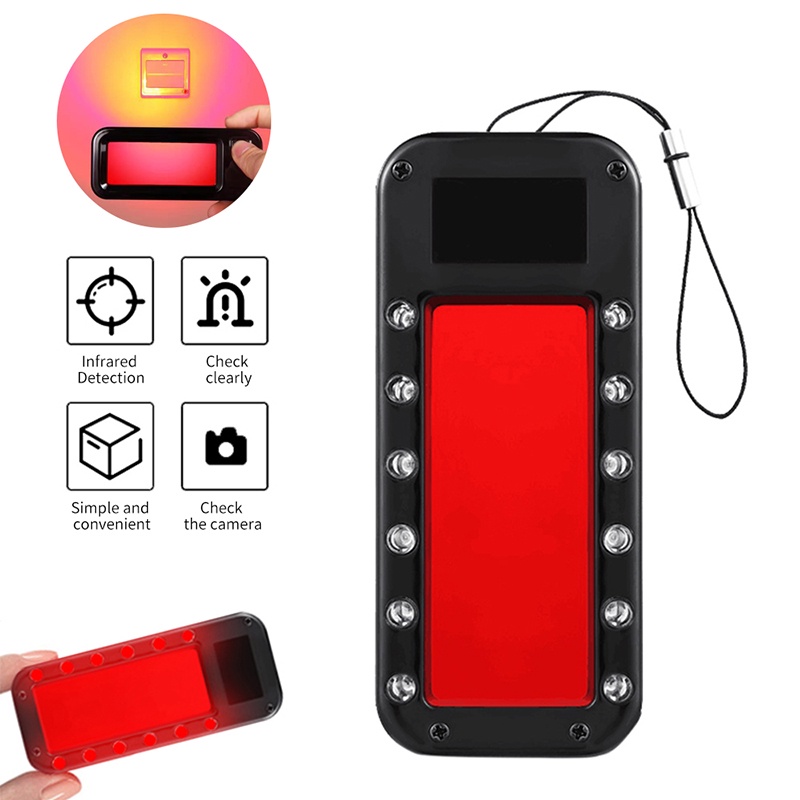 Beautifulandlovejr 0806 Hot Hidden Camera Spy Anti Spy Scanner Detector Camera Finder With 12 Led Lights Shopee Mexico