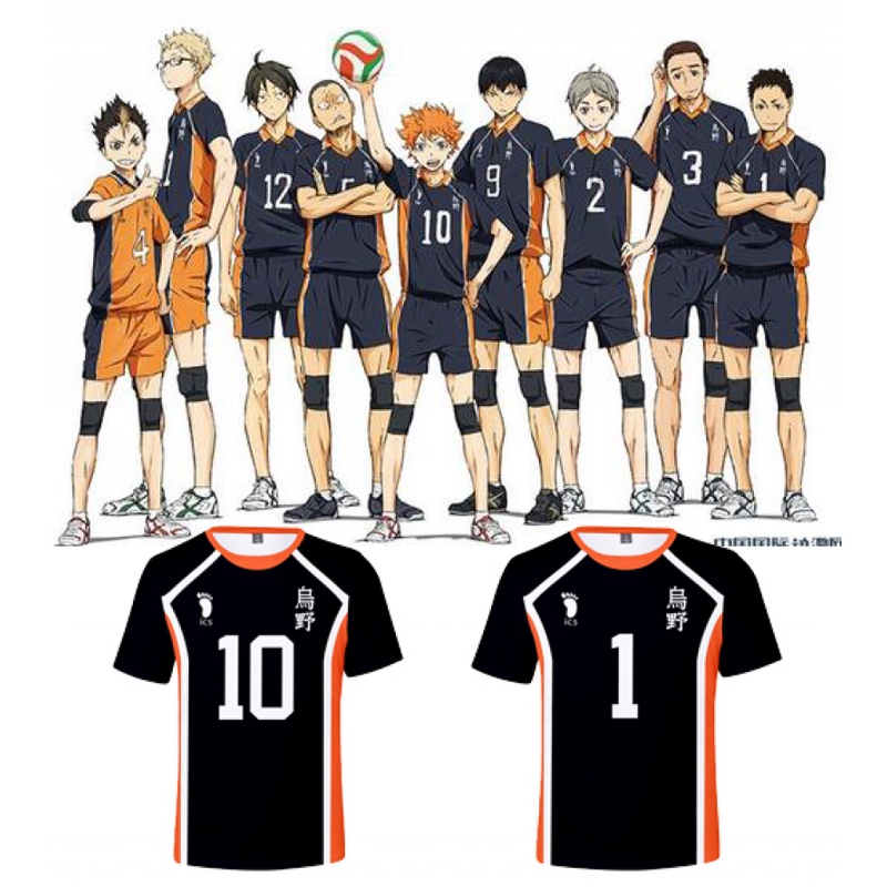 Haikyuu ! Anime Jersey Cosplay Disfraz Karasuno High School Voleibol  Camiseta De Manga Corta Uniforme Deportivo Tee Hinata Shoyo Haikyu T Ropa |  Shopee México