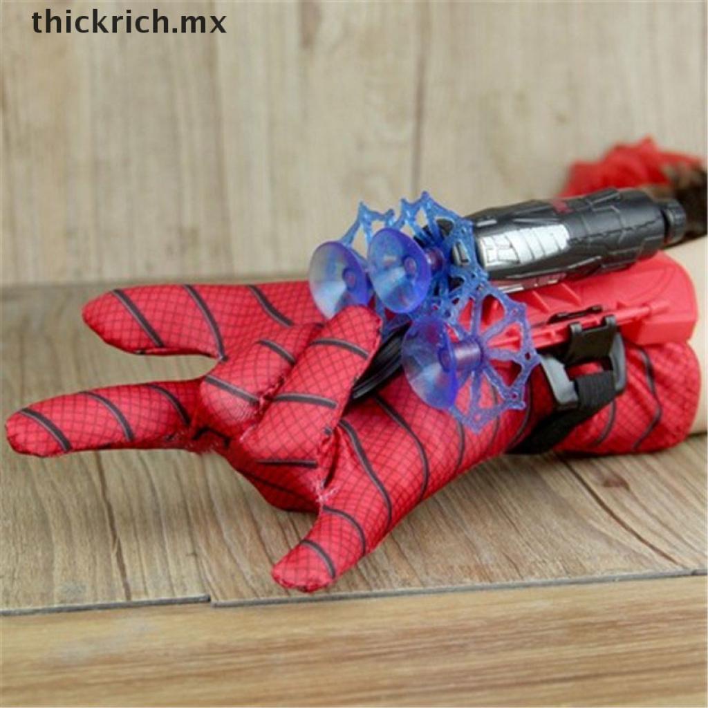 juego de juguetes de muñeca lanzador de héroes divertidos juguetes educativos para niños Guantes de lanzamiento para Spider-Man niños de plástico guantes de cosplay gran regalo para los fanáticos