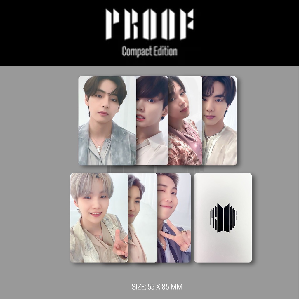 tarjeta fotográfica lenticular BTS BTS Proof Compact Edition 