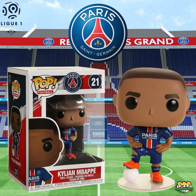 ¡Funko POP! Fãotbol - Paris Saint-Germain PSG - Kylian Mbappe