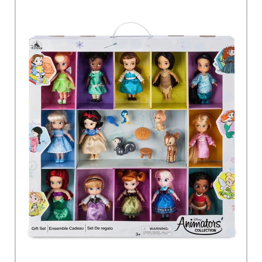Set Mini Princesas Disney Muñecas de Colección Originales Kit Disney