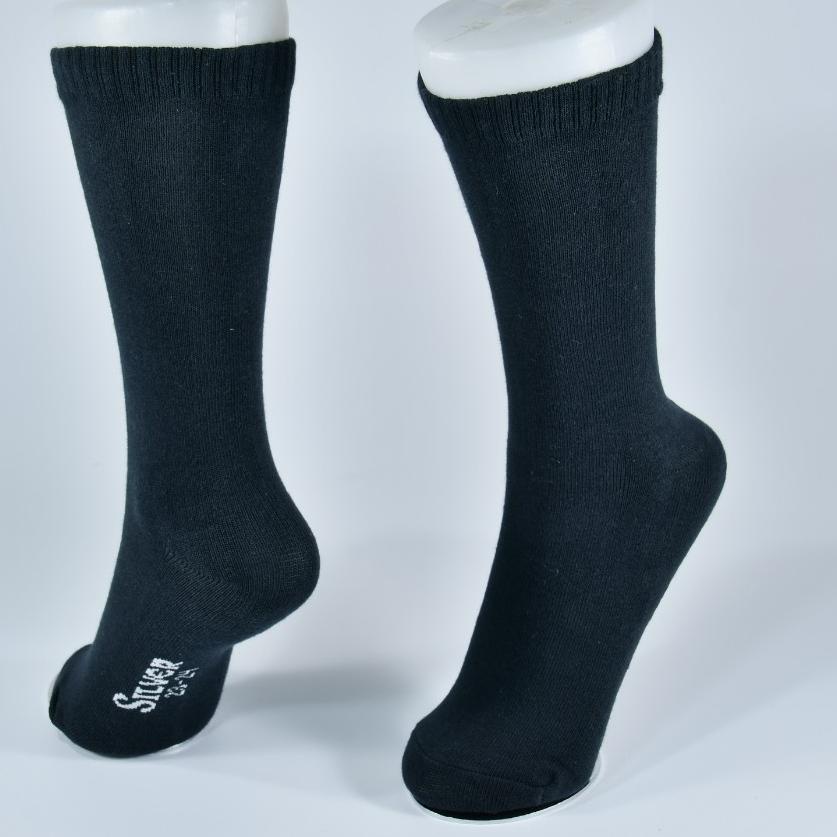 blanco Jack North 3 pares de calcetines de algodón liso para niñas con lazo a juego en negro azul marino y gris 