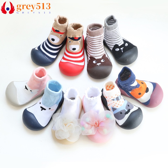 XM-Amigo 4 Pares de Zapatos Antideslizantes para bebés y niñas 