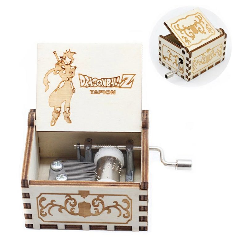 Caja de música de Dragon Ball tallado Dragon Ball Carved Wooden Music Box 