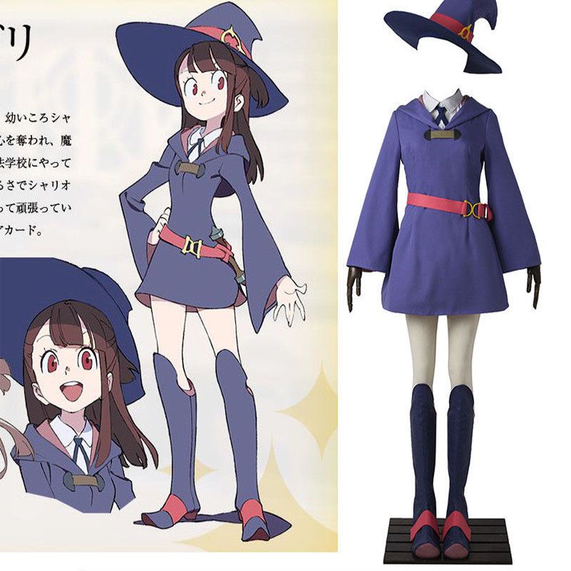 anime little witch academia costume cosplay formal dress girl uniform comic  con | Shopee México
