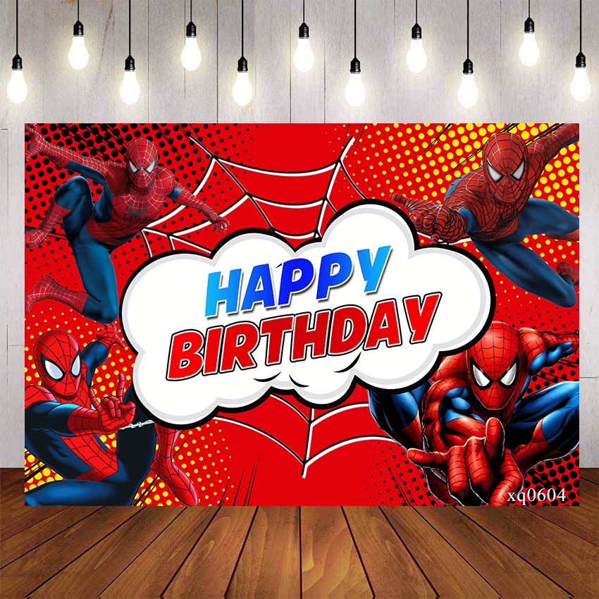 Los Vengadores Spiderman Telón De Fondo Para La Fotografía Bebé Ducha Niños Superhéroes De La Fiesta De Cumpleaños Decoración De Nombre Personalizado Foto