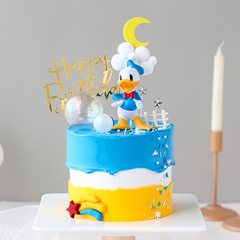 2 Unids/set Donald Duck Decoración De Tartas De Pato Premium Tarta Lindo  Adorno De Pasteles Niños Accesorios | Shopee México