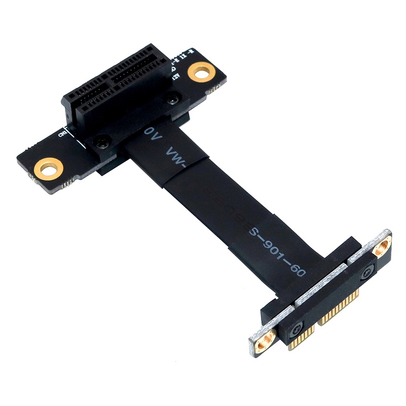 10 cm Micvtve Cable de extensión PCIE X1 de 90 grados en ángulo recto PCIe 3.0 X1 a X1 8 Gbps PCI Express 1X tarjeta elevadora 