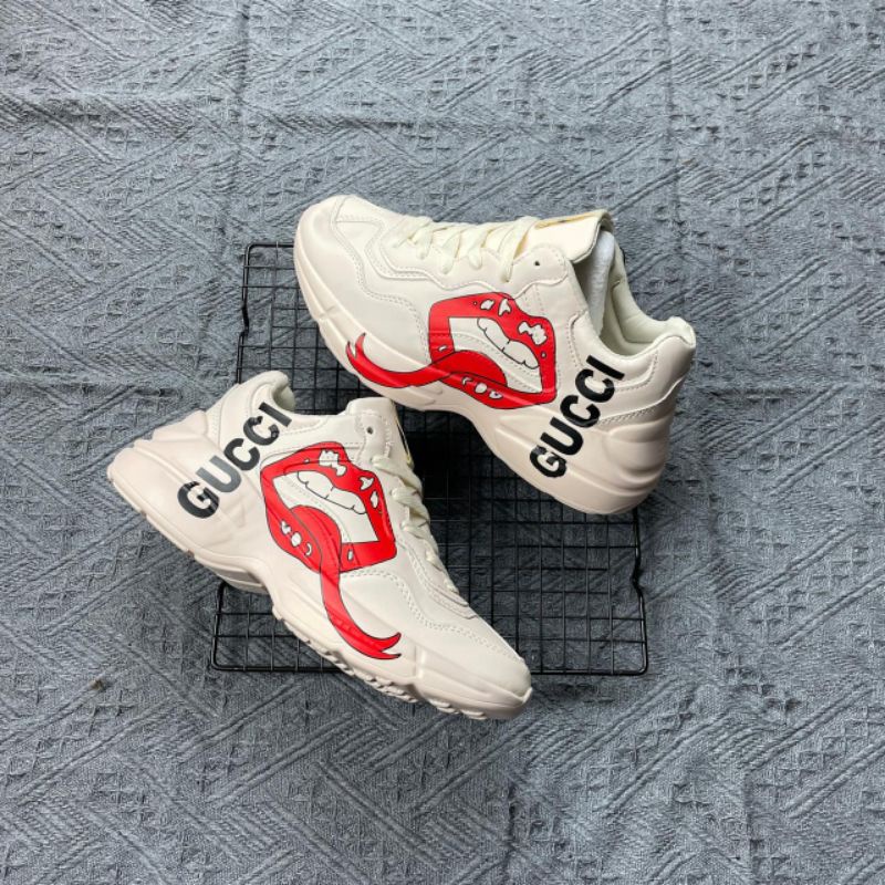 Zapatos Gucci RHYTON LIPS MADE | Shopee