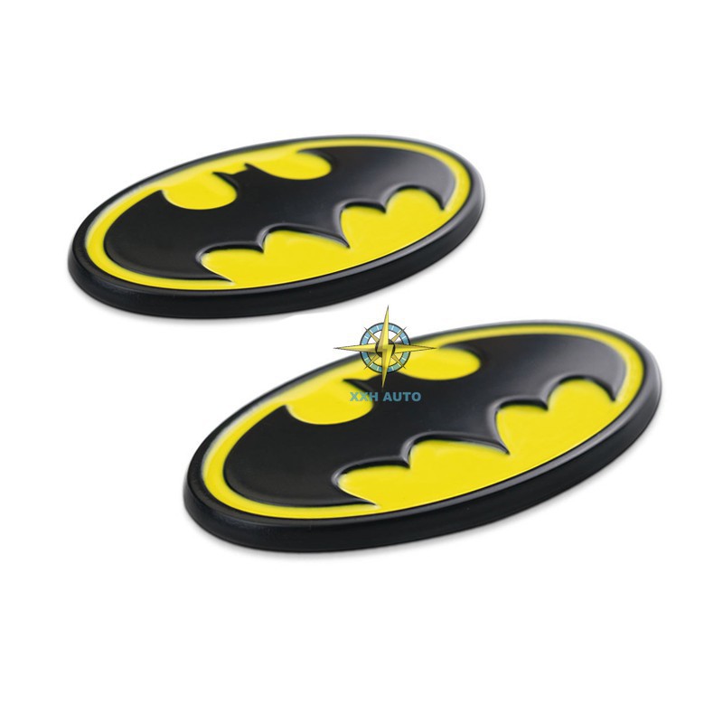 2 x 3D Dark Knight Batman Metal Black Bat Car Emblem Sticker | Shopee México