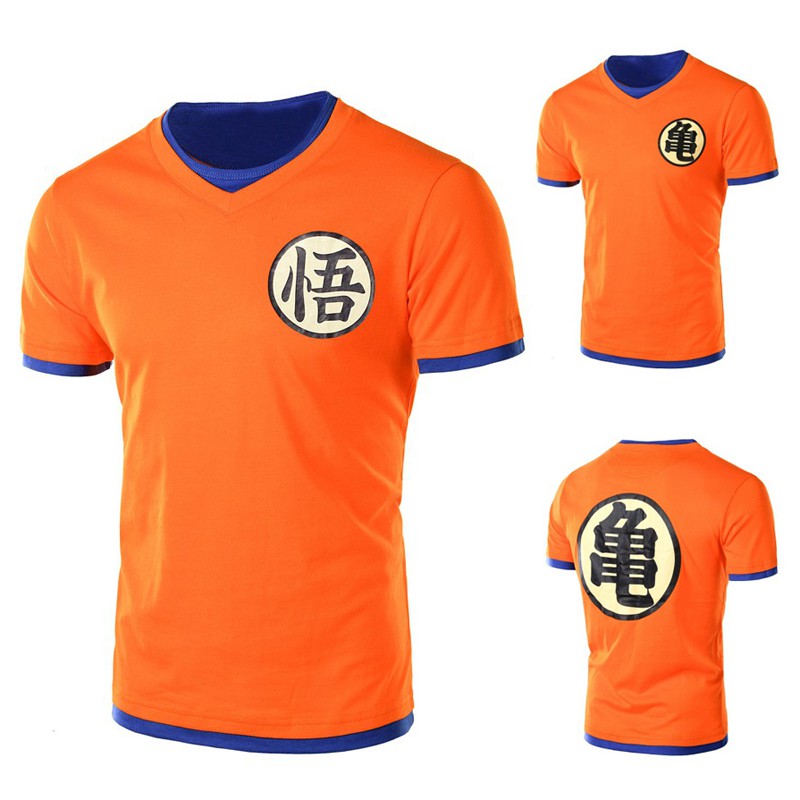 Anime Japonés goku dragon ball z T-shirt Naranja Suave Manga Corta Traje  Para Hombre Camisa Fresco Disfraz 628 | Shopee México