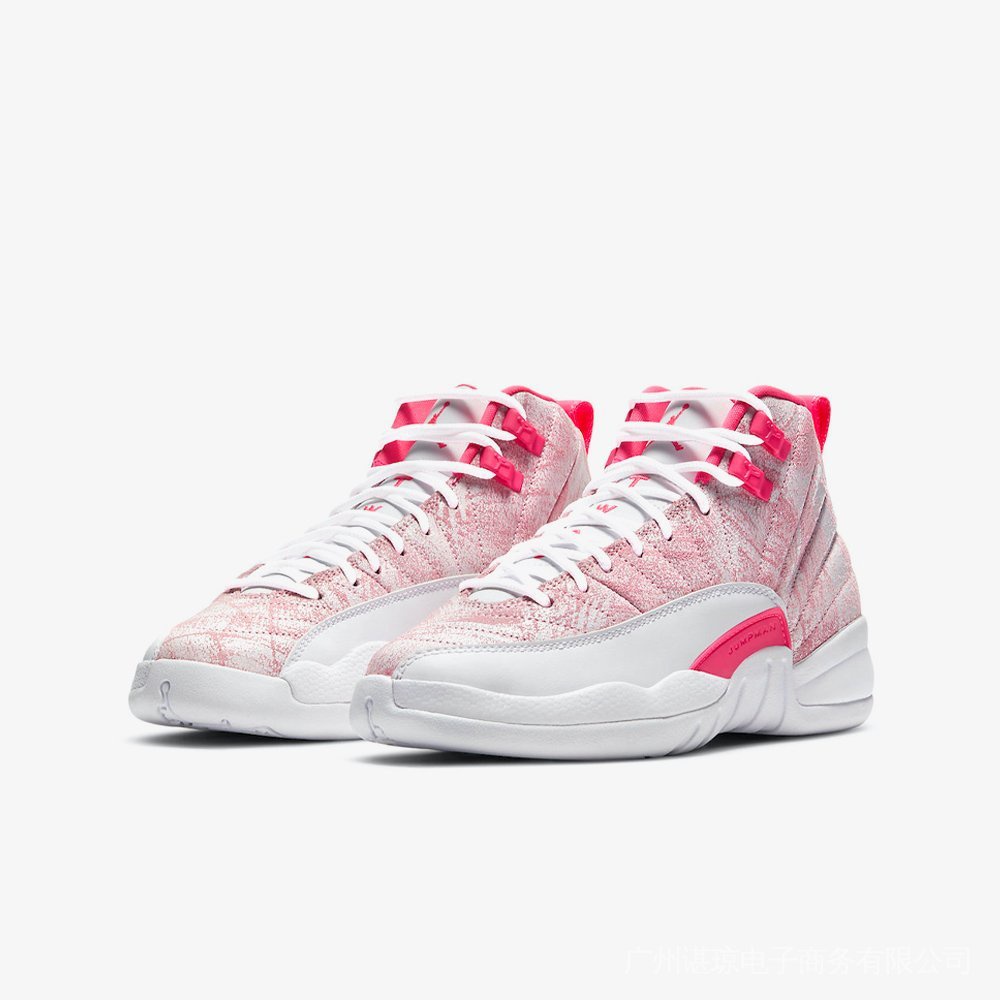 jordan 12 rosado con blanco