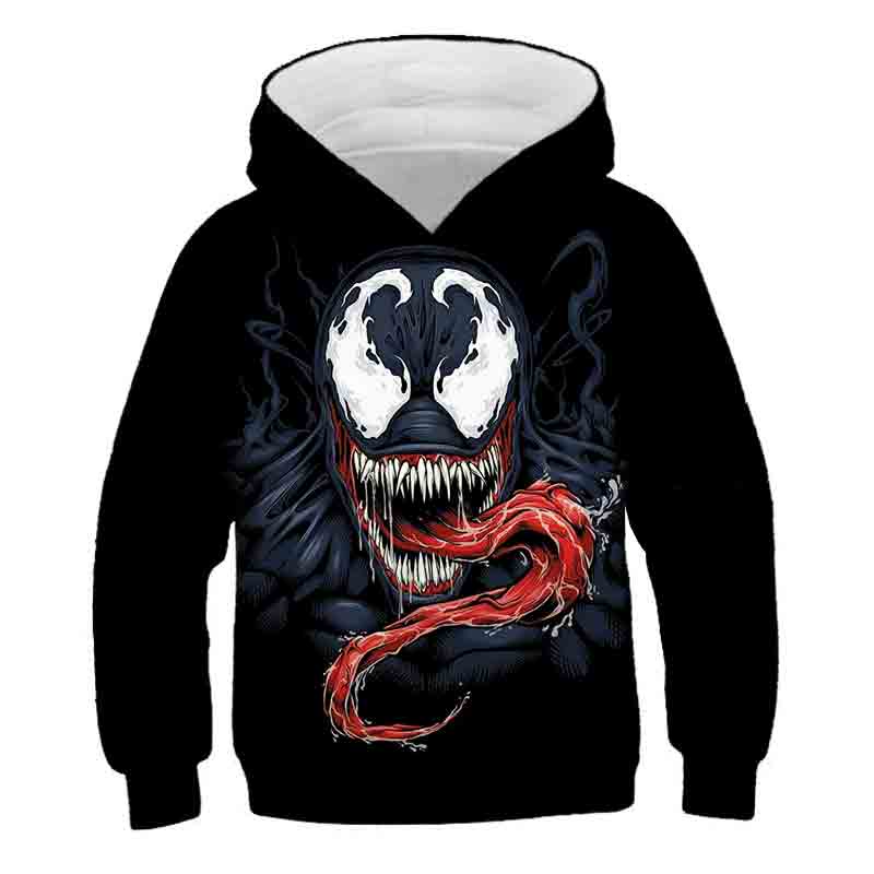 2021 Printed Venom Hooded Sweatshirt Sweatshirt Spiderman Venom Cosplay  Costume Pullover 3D | Shopee México