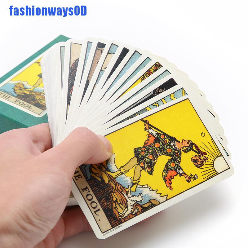 Fashionwaysod 78 Cartas De Tarot Version Inglesa Juego De Mesa Para Juego De Cartas De Fiesta Fwod Shopee Mexico