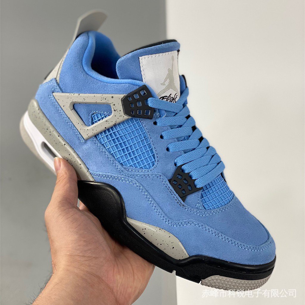 Air Jordan 4 retro university Blue basketball Zapatos aj4 lightning fear Negro Gato Militar Azul Hombres Zapatillas Al Aire Libre Tamaño EUR 40-47 a9si M9W0 | Shopee