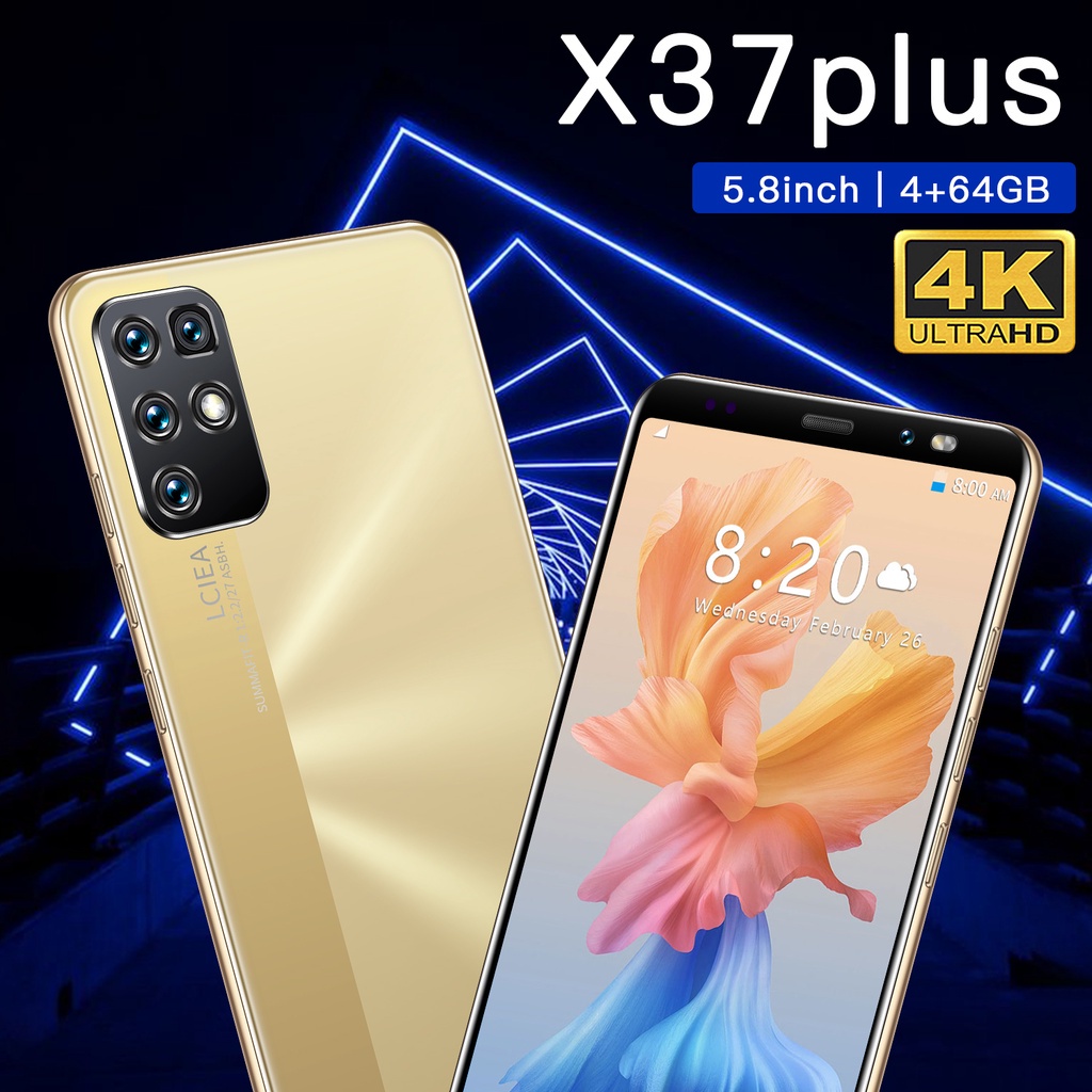 Venta Celular X37 Plus 64 4gb Ram Camera 8mp 16mp Face Unlock Fingerprint Sensor Versao Global Shopee Mexico