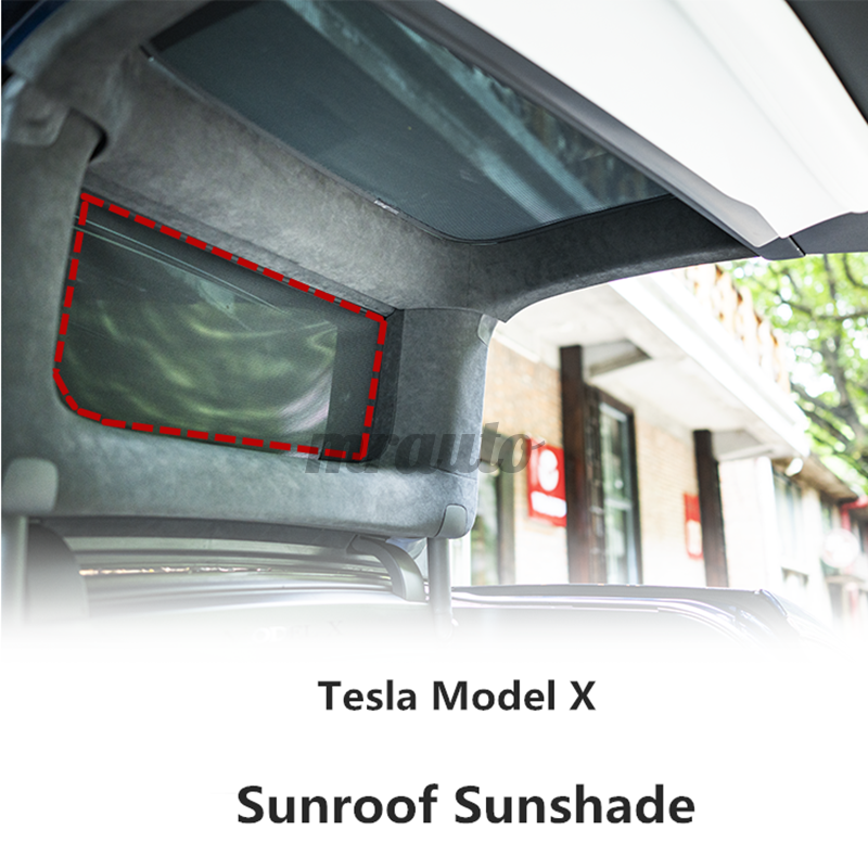 tesla model x sunroof shade