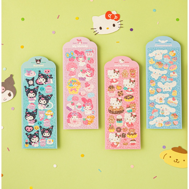 Steve Lindo De Dibujos Animados Sanrio Pegatina Purpurina Hello Kitty ...