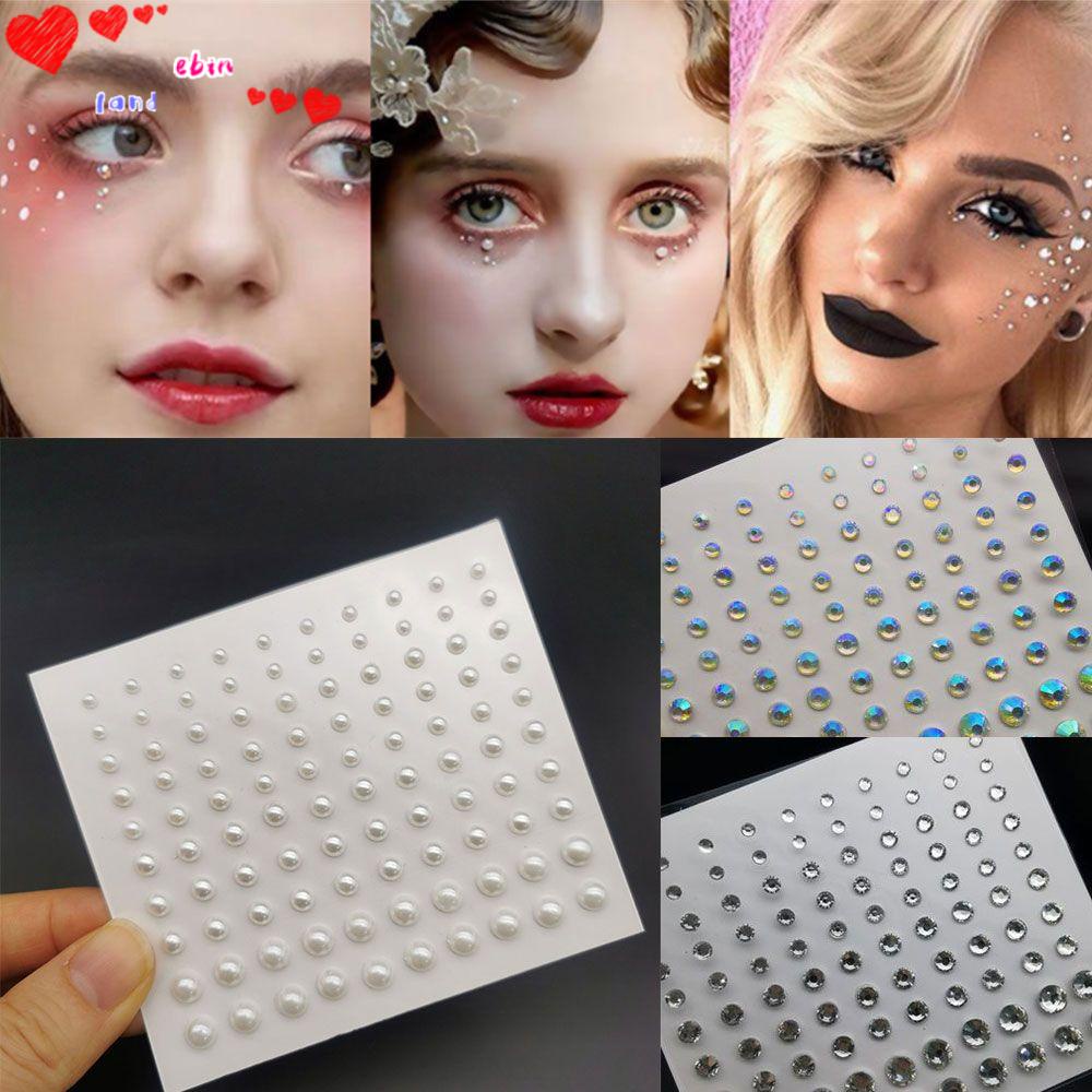 EBINLANDS Beauty Eyes Pegatina Mujer Moda Joyería Ojos Maquillaje Tatuajes  Temporales Nuevo Diamante Cuerpo Cejas Arte De Uñas Calcomanía Cara |  Shopee México