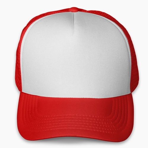 Gorra Tipo Trucker Roja con frente color Blanco | Shopee México