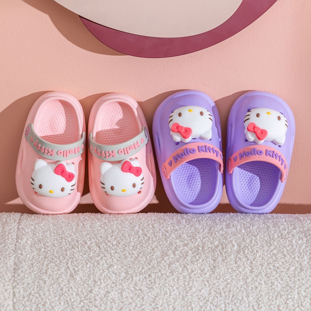 Cool Sanrio Hello Kitty Bebé Niña Crocs Clásico Zuecos Antideslizante Suela  Suave Sandalias De Alta Calidad Niños Zapatillas Al Aire Libre a | Shopee  México