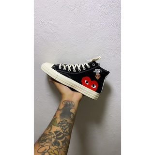 cdg black hightop