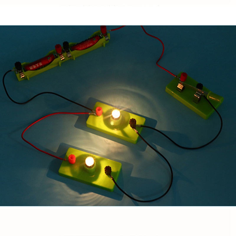 Kit de Aprendizaje de circuitos Snufeve6 Kit de circuitos de Bricolaje Experimento de Electricidad científica niños para Estudiantes de niños Mayores de 5 años 