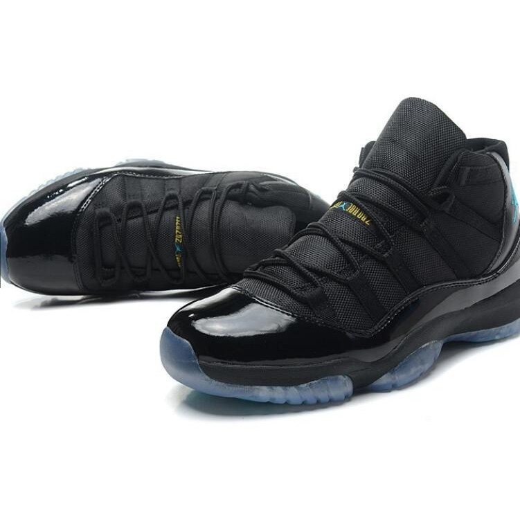 blue and black jordan 11s