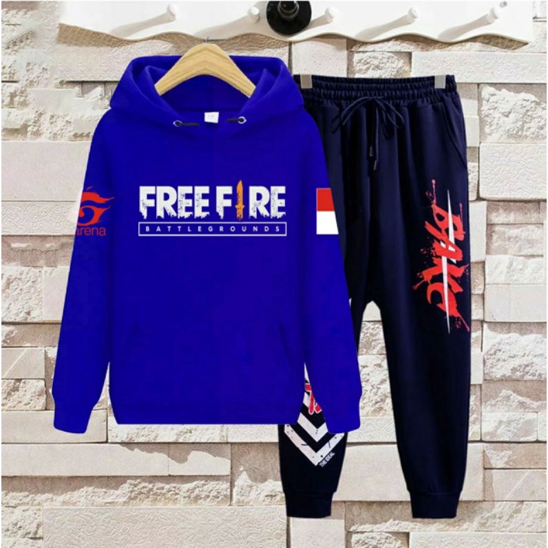 Dijashopnew ff one set Top suéter free fire + Joggers pantalones adultos  hombres talla m-l gamer ropa precios | Shopee México