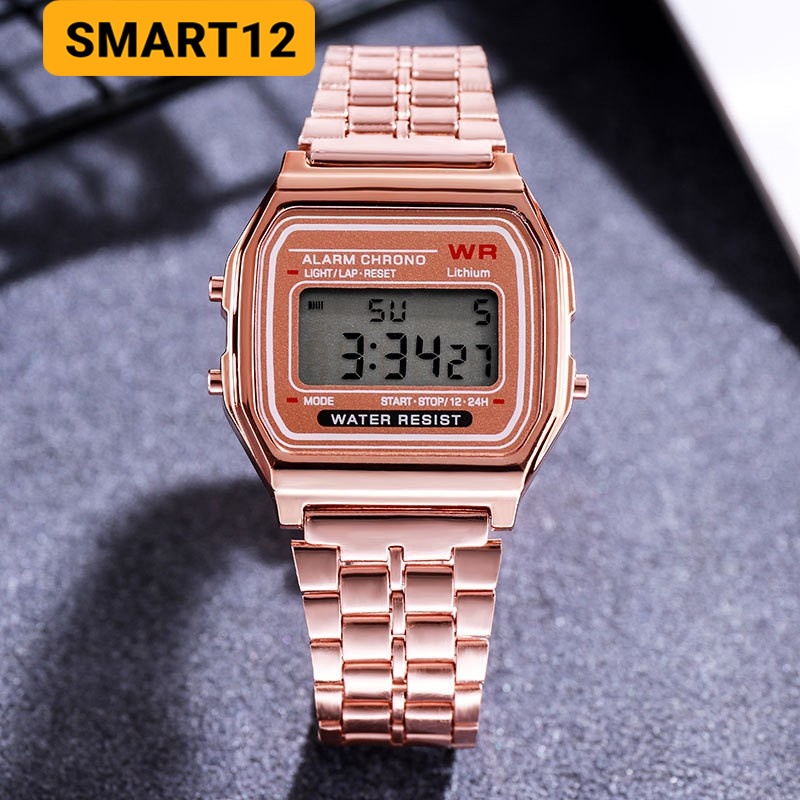 Retro Unisex Vintage reloj juventud reloj Digital A159W | Shopee México