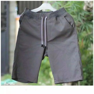 Pantalones cortos para hombre adultos niños Chino Rip cintura elástica cordón  Chinos peinado algodón | Shopee México