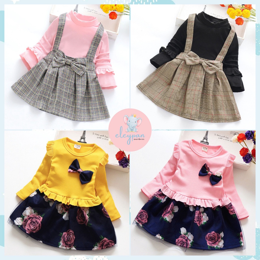 Vestido de niña importado/vestido para niños importado de estilo  coreano/falda para niñas/ropa para niñas | Shopee México