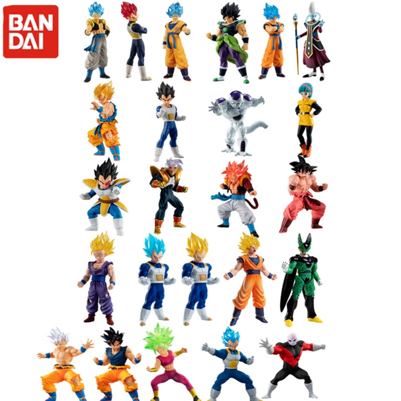 Bandai Figuras De Acción Dragon Ball Son Goku Baby Gogeta Bulma Broli Vegeta IV Gohan Cell Kefla Gashapon Modelo De Juguete Colección