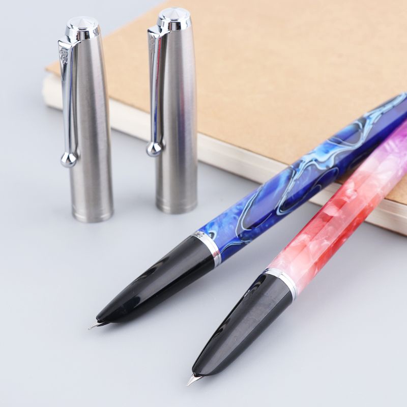 Jinhao 51A Pluma estilográfica de lujo para hombres regalo mejor pluma estilográfica color 05 punta extremadamente fina estudiante de negocios caligrafía 