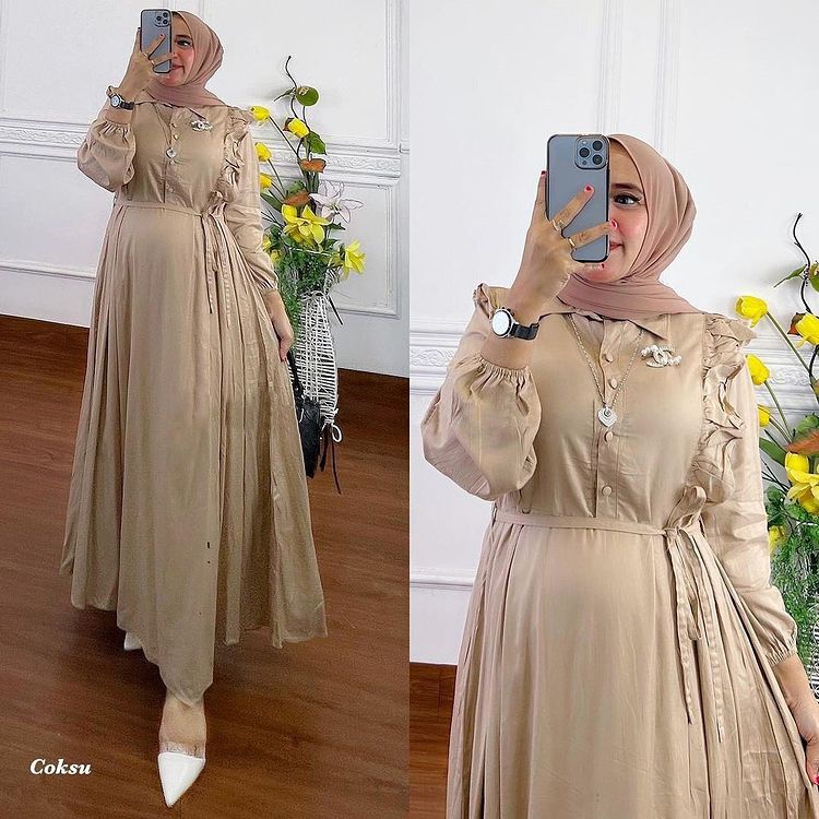 Indira dw Dress - vestido de fiesta para mujer - último vestido musulmán -  mejor calidad - HIJAB64 vestido Indira / presente túnica musulmana rayón de  algodón? Ropa de moda musulmana amigable
