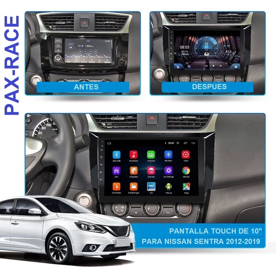 Estereo pantalla 10" Android Nissan SENTRA 2012-2018