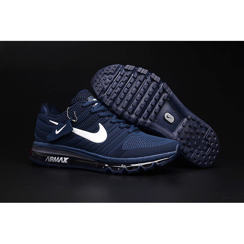 Nike Air Max 2017 Azul Marino Zapatos De Entrenamiento Blanco Shopee