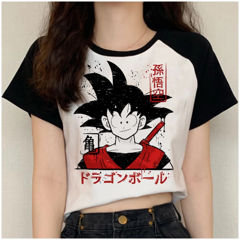 Dragon Ball z Vegeta Son Goku top tees Mujer vintage casual 2022 Japonés  harajuku Camisetas Camiseta Pareja Ropa | Shopee México